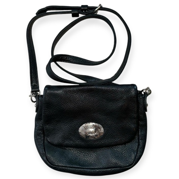 ROOTS Leather Cross Body Purse - Picture 1 of 5
